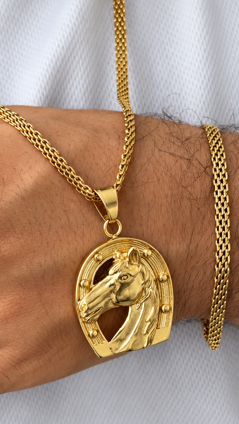 Cadena China + Dije Herradura (PULSERA GRATIS)